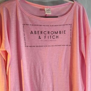 Abercrombie & Fitch Pink Graphic Tee